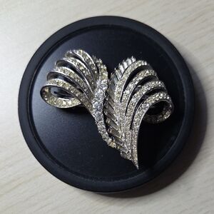 Rare Vintage Marcel Boucher Designer Rhinestone Brooch/Detachable Fur Clips